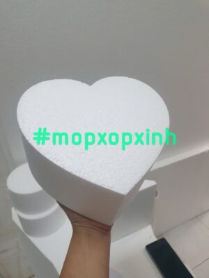 Tim xốp size 16 làm phối bánh kem hay trang trí DIY